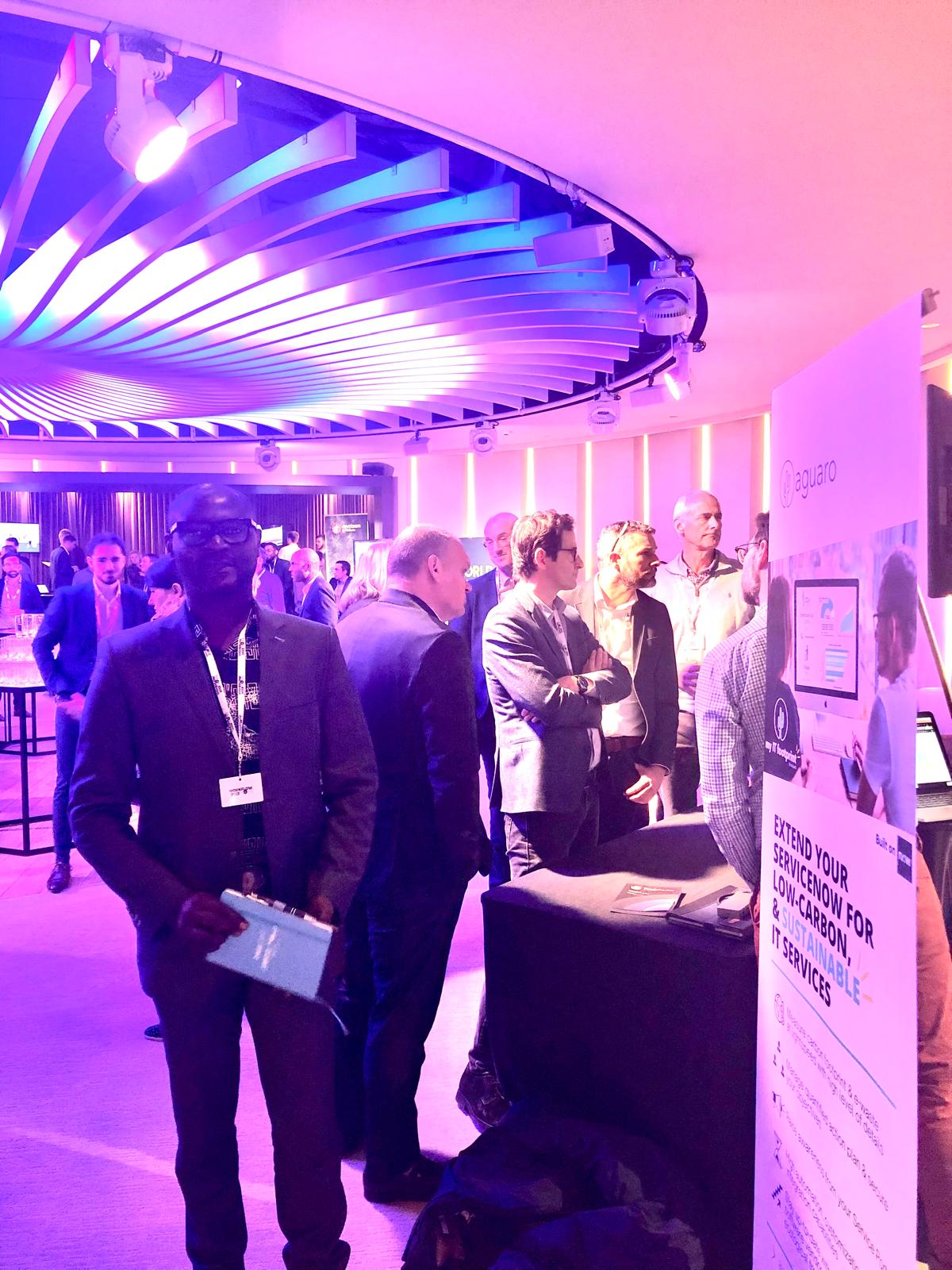 At an enterprise technology industry event